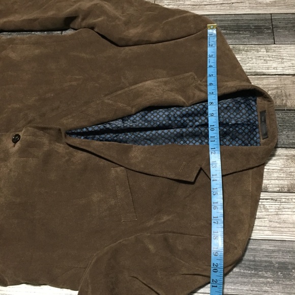 Michael Kors Corduroy Blazer Jacket Men’s 44L Brown 2 Button Polyester - Picture 4 of 10